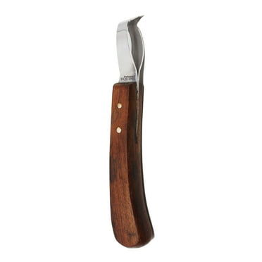 Horse Farrier Shoe Grooming Oval Loop Steel Blade Hoof Pick w/ Wood Handle 98417