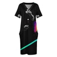 thumbnail image 3 of Vestido holgado con bolsillos Asteroide 2NF+ Vestido largo vestido de lujo Falda de verano cumpleaños, 3 of 6