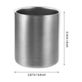 thumbnail image 2 of ADDHAT De Acero Inoxidable Para Beber Con Superficie Lisa Y Alta Resistencia Plata, 2 of 6