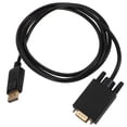 thumbnail image 1 of Cable Displayport a Vga para conectar una computadora de escritorio o portátil a un monitor o proyector Cable de video para pantalla transparente de 1080p Puerto de pantalla de 1,8 m, 1 of 5