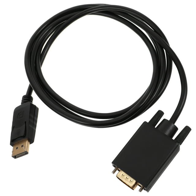 Cable Displayport a Vga para conectar una computadora de escritorio o portátil a un monitor o proyector Cable de video para pantalla transparente de 1080p Puerto de pantalla de 1,8 m