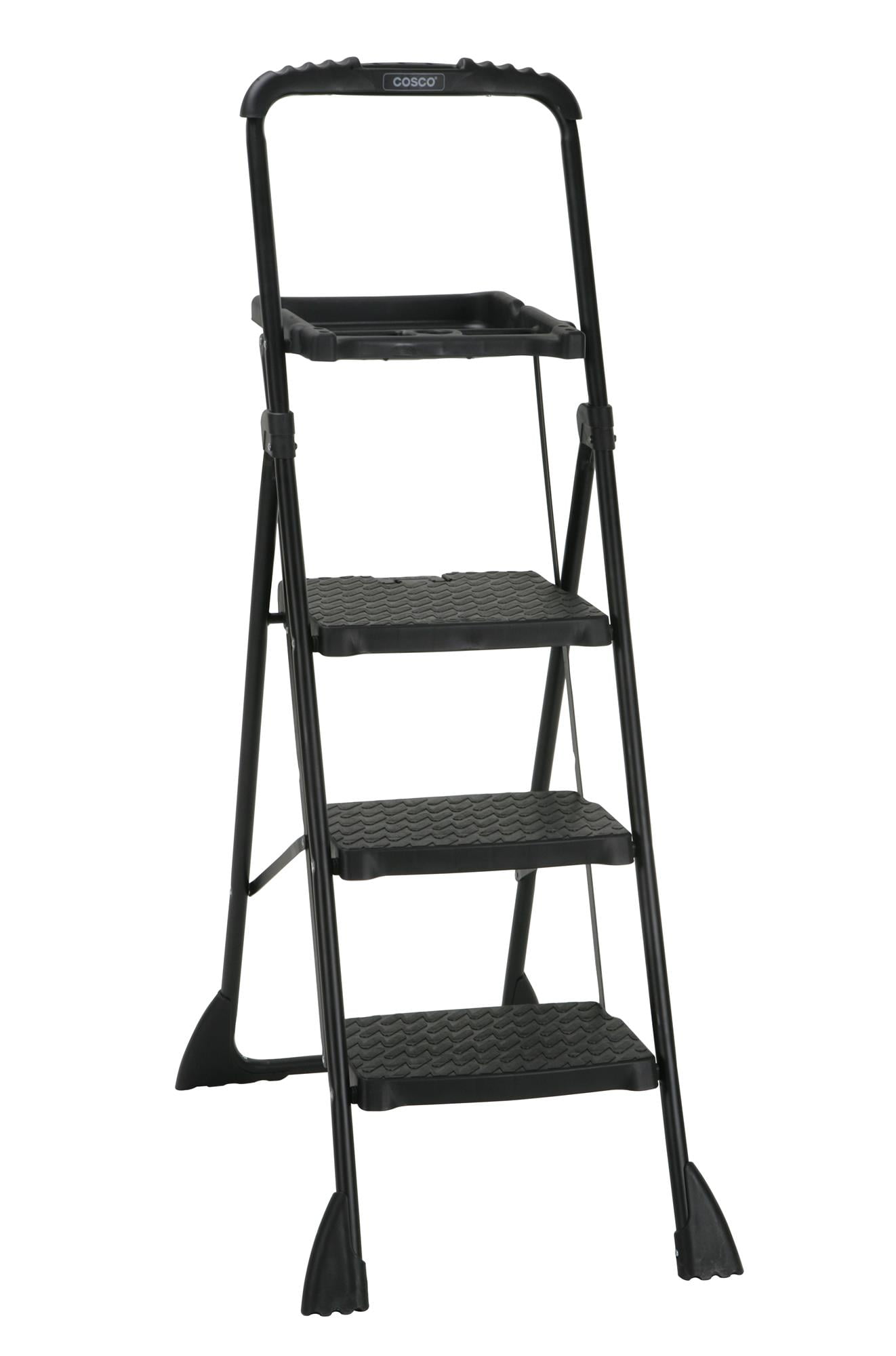 step stool with tray