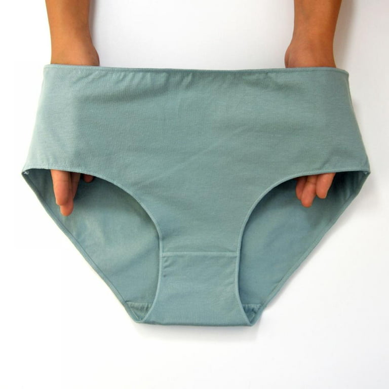 SHAPERX Mid Waist Design Solid Cotton Hipster Panty for Girls Women  Innerwear Underwear Briefs Paak of 4 Plus Size Assorted Colour
