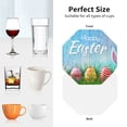 thumbnail image 6 of Pofeuu Happy Easter Print Coasters for Drinks, 4Pack PU Leather Coasters, Bar Drink Coasters for Tabletop Protection, Furniture from Damage-Octagon, 6 of 6