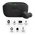 thumbnail image 2 of Audífonos True Wireless JBL Vibe Buds IP54 máx. 32 horas negro negro, 2 of 3