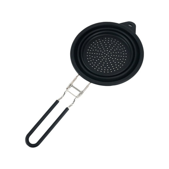 Perforated Silicone Colander Strainer witth Handle Sieves Sifters for Kitchen Food Pastas Noodles Spaghettis Vegetable