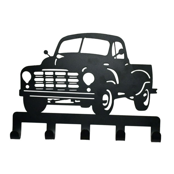 Decoración artística de pared de metal, color negro con ganchos de almacenamiento, manualidades huecas, decoración decorativa de pared de hierro, arte 245x2x175cm