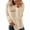 Beige, variant on Weighted hoodie Zaewscy Women's Fleece Thickened Heart Print Long-Sleeved Hooded Sweatshirt Pink2 XXXL