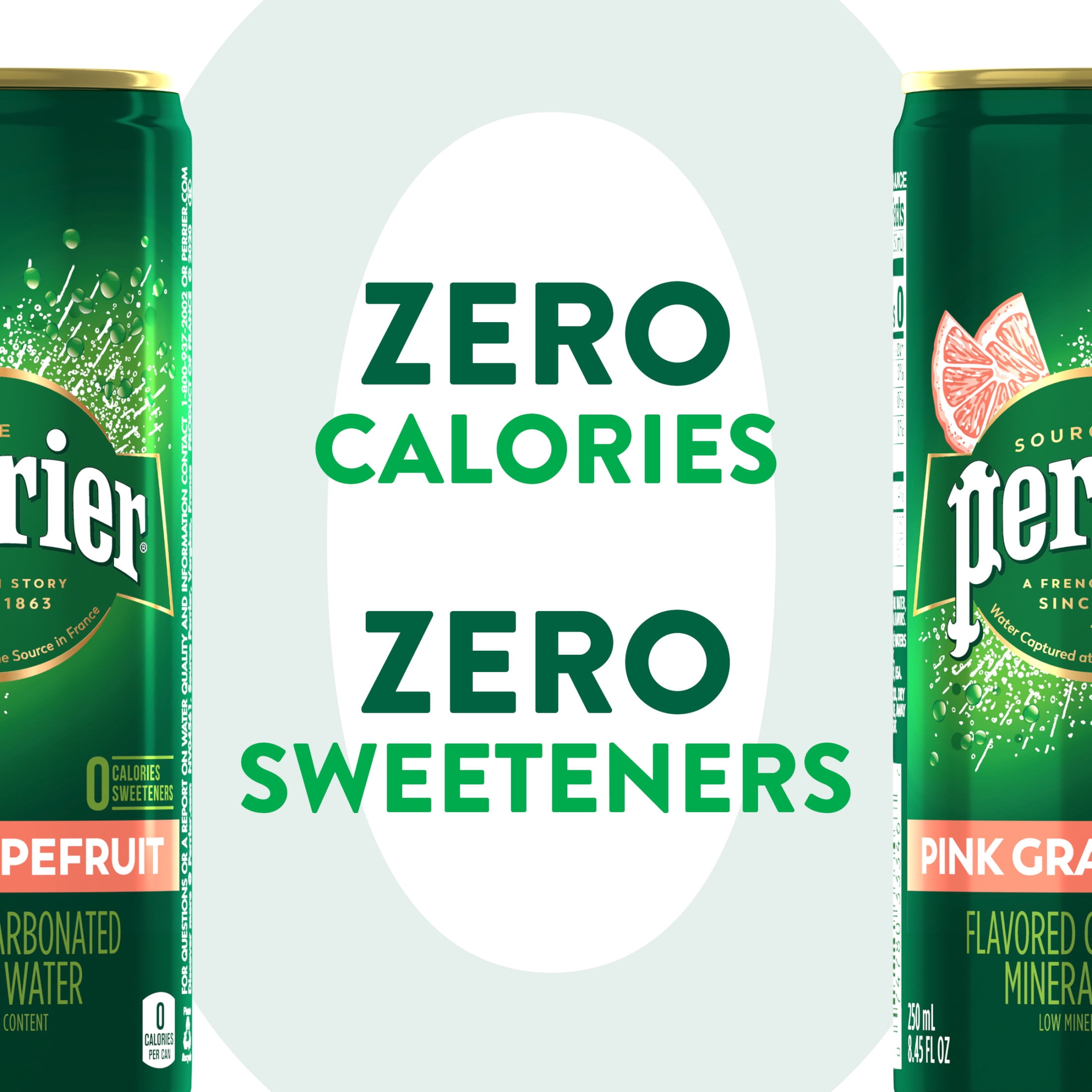 Perrier Pink Grapefruit Flavored Sparkling Water,  253.5 fl oz, 30 Pack Cans