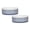 French Blue, variant on Bone Dry Chevron Ceramic Pet Bowls Microwave & Dishwasher Safe, Small 4.25x2", Gray, 2 Count