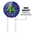 thumbnail image 6 of Acrylic Rainforest Iguana and Caterpillar Cake Topper Party Decoration for Wedding Anniversary Birthday Graduation, 6 of 7