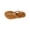 Orange, variant on hoksml Women's Oval Gem T-Strap Flat Sandals, Elastic Ankle Strap, Boho Beach Shoes