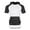 White / Black, variant on ZIMEGO Men's Color Block Short Sleeve Pullover Pocket Hiphop Thin Hoodie Shirt