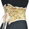thumbnail image 5 of Women's Underbust Satin Waist Cincher Corset Shaper Bustier Top Underbust Lace Up Steel Boned Waist Trainer Ladies Costume Tummy Control Corset, 5 of 7