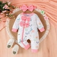thumbnail image 2 of Baby Unisex Baby Quilted Children Bodysuit Kids Outfit Baby Playsuit 9 Month Old Baby Clothes New Born Girl Clothes Baby Girl One Year Clothes Summer Outfit Baby Girl Dresses 9-12 Months Short, 2 of 8