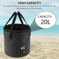 thumbnail image 2 of Ghojet Portable Camping Fishing Water Bucket Foldable Storage Container Collapsible Pail Basin, 2 of 7