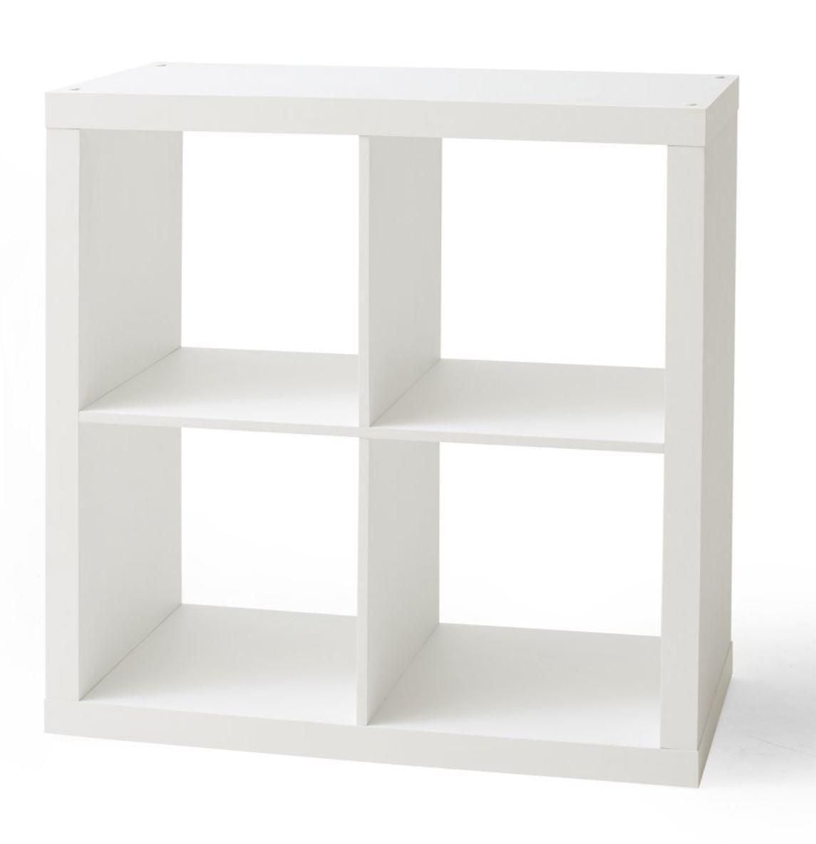 Hometrends 4-Cube Organizer, White Texture