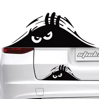 MAKTEM Cute Frog Car Decal Sticker - Removable Peel & Stick Vinyl Decal, 6x6 Inch, Sleepy Animal Design