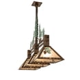 thumbnail image 7 of Meyda 229400 45 in. Long Winter Pine Tall Pines 3 Light Island Ceiling Pendant Fixtures, 7 of 7