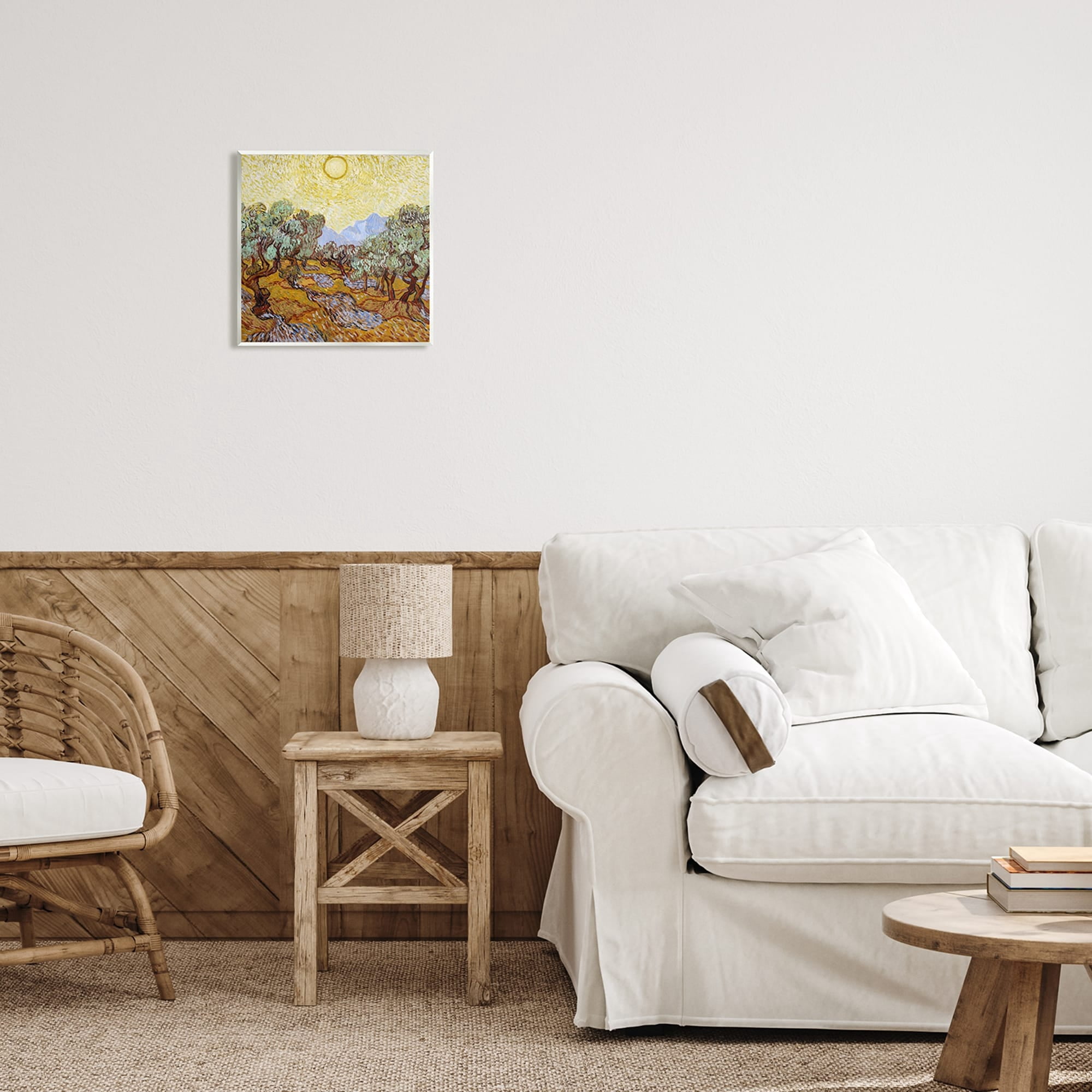 Stupell Industries Olijfbomen Olive Branches Vincent van Gogh Classic Painting Painting Unframed Art Print Wall Art, Design by one1000paintings