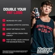 Nutrex Research Lipo 6 Black Ultra Concentrate Supplement For Weight Loss Fat Burner for Men & Women, 60 Count