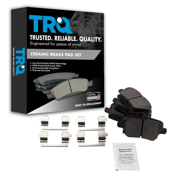TRQ Rear Ceramic Brake Pad Set for Buick Regal Sportback Cadillac XT4 BFA19057