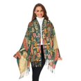 thumbnail image 3 of FORMRS Womens Scarf Winter Soft Long Big Warm Shawls Wrap Tassel Scarves, Floral Mushroom, 3 of 9