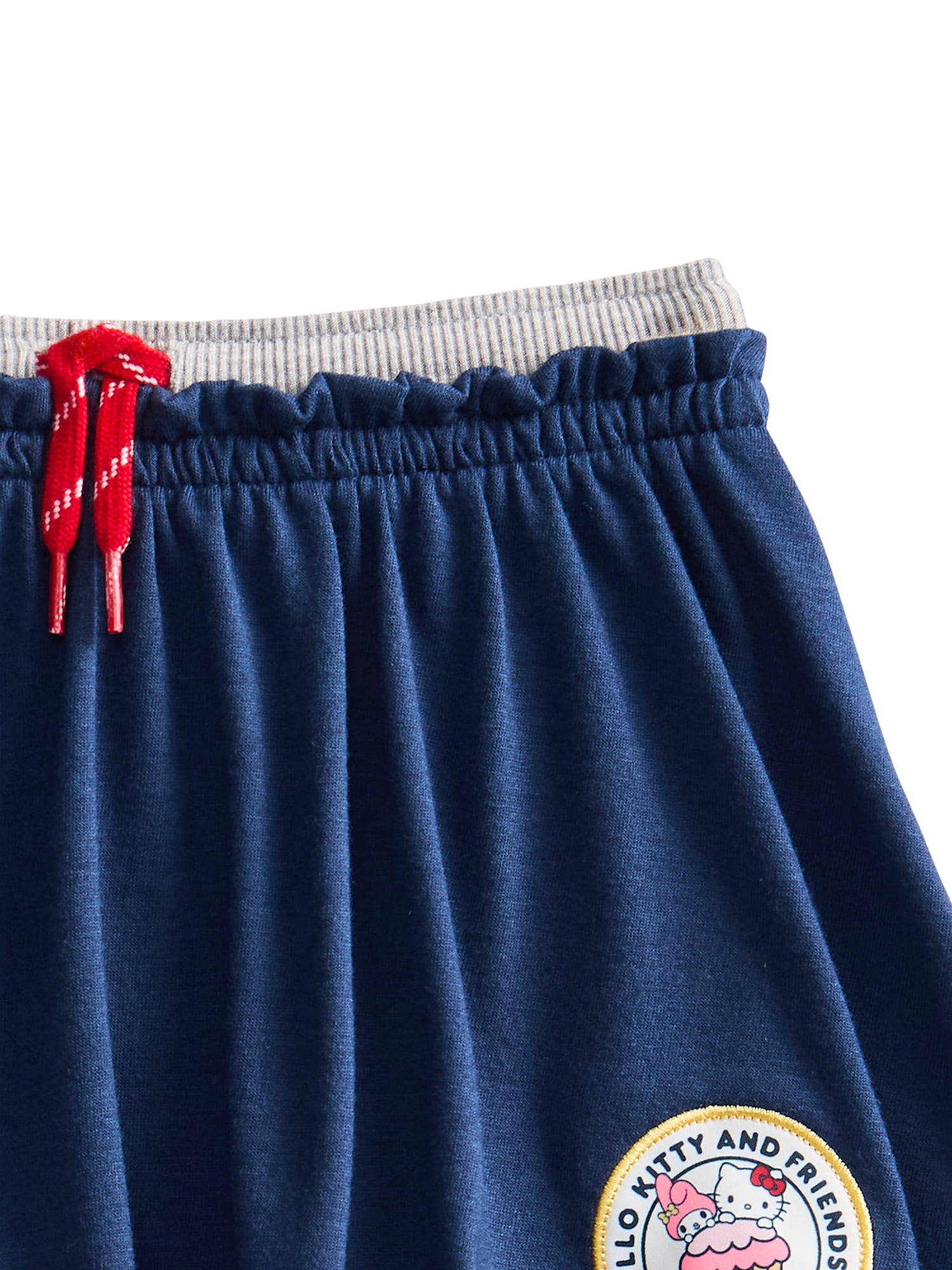 Wonder Nation x Hello Kitty Toddler Girls Double Waistband Skort, Sizes 12M-5T
