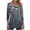 Army Green, variant on ShiShine 3/4 Sleeve Tops for Women Crew Neck Blouses Pleated Casual Shirts Fall Work Clothes 2025