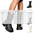 thumbnail image 3 of Viluyesy Womens Ankle Booties Platform Chunky Heel Combat Motorcycle Zipper Buckle Strappy Lug Sole Faux Leather Edgy Everyday Footwear White Size 7.5, 3 of 8