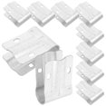 thumbnail image 1 of SEWCHICS 10Pcs Silver Greenhouse Connector Clamps Metal End Pipe Rail Clamps for Even Force Distribution, 1 of 6