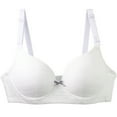 thumbnail image 2 of Loopsun Women's Bras Plus Size, Womens Plus Size C Cup Steel Ring Push Up Bra White, 5XL, 2 of 3