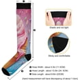 thumbnail image 3 of FREEAMG Delicious Ice Cream Compression Socks Women Men Knee High Stockings for Sports,Running,Travel 1Pair, 3 of 7