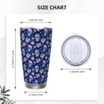 thumbnail image 4 of Fotbe Skull flower funny Pattern 20 oz Tumbler Stainless Steel Vacuum Insulated Coffee Ice Cup Double Wall Travel Flask Leak-proof Coffee Cup-Without Straw, 4 of 8
