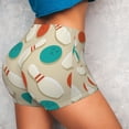 thumbnail image 4 of Fotbe Vintage Bowling Shorts Sin Costuras – Shorts Deportivos de Cintura Alta para Mujer, Elásticos para Gimnasio, Yoga, Running o Ciclismo-Small, 4 of 8