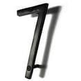 thumbnail image 2 of NACH Floating Mount Shadow House Address Number For Outside or Inside, Metal Modern House Numbers For Mailbox, Front Door, Maximum Rust Protection, Black Aluminum, 4 inch, Number 7, HH-SDW4-BLK-7, 2 of 5