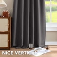 thumbnail image 4 of H.VERSAILTEX Blackout Thermal Insulated Window Curtains Bedroom Darkening Black out Drapes for Living Room Back Tab/Rod Pocket Draperies, 2 Panels, 52" x 84", Charcoal Gray, 4 of 6