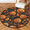 Multicolour 3, variant on CURLYOOT Round Rug 3ft Halloween Ghost Area Rug, Washable Circle Mat Non Slip Floor Carpet Mat, Farmhouse Flower Soft Indoor Rugs for Entryway Living Room Dining Room Bedroom