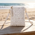 thumbnail image 5 of Small Crossbody Bags for Women, Summer Boho Crossbody Phone Purse, PU Leather Crochet Crossbody Beach Bag, 5 of 8