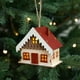 thumbnail image 5 of Adorno navideño de madera con luces LED | Cabaña luminosa con luces blancas cálidas | Cabaña de madera 3D para árbol, repisa o porche | Decoración festiva de 10 x 9 x 5,5 cm, 5 of 6