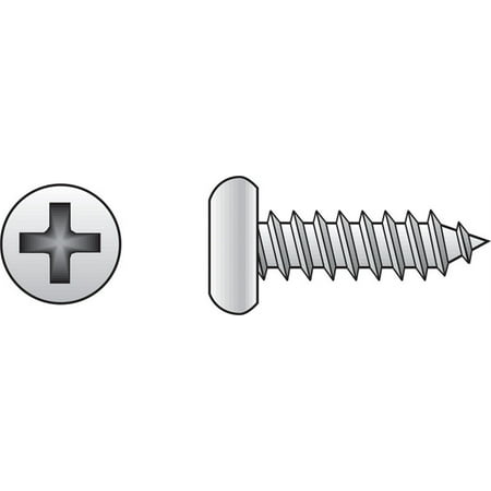 

Hillman #8 x 1 In. Phillips Pan Head Stainless Steel Sheet Metal Screw (100 Ct.)