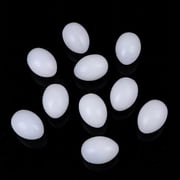 10Pcs White Solid Plastic Solid Pigeon Eggs Dummy Fake Eggs Hatching Supplies