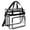 Black, variant on Clear Bag for Stadium Events, Clear Backpack, Clear Purse, Clear Tote Bag, Transparent Crossbody Stadium Bag With Storage Compartment for Work Sports Gym Travel