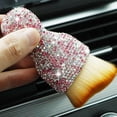 thumbnail image 4 of car interior dust brush cleaning brushes duster Pink, 4 of 6