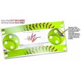 thumbnail image 3 of Skin Wrap Decal Set 2 Pack for Amazon Echo Dot 2 - Softball (2nd Generation ONLY - Echo NOT INCLUDED), 3 of 3