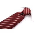 thumbnail image 6 of Scott Allan Mens Striped Tie | Burgundy Red Neckties Tie for Men, 6 of 7