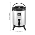 thumbnail image 4 of VEVOR Insulated Beverage Dispenser, 1.5 Gal/6L Stainless Steel Thermal Drink Server with Spigot & Temp Display, Suitable for Hot and Cold Drinks, for Tea Coffee Water in Cafes & Restaurants, Silver, 4 of 9