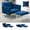 Blue, variant on ACMEASE Accent Single Recliner Velvet with Adjustable Armrests and Backrest, Red Chair