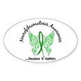 thumbnail image 1 of CafePress - Neurofibromatosis Butterfly 6.1 - Sticker (Oval), 1 of 1