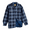 Blue, variant on Victory Outfitters Mens Thermal-Lined Plaid Flannel Shirt Jacket for Men Casual Button Down Brushed 100% Cotton Shirt- Green -L